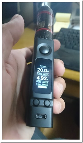 DSC 0562 thumb25255B325255D - Joyetech eVIC-VTC MINI 75W(eVic VTC Mini with TRON)版のレビュー「小さくてもできる子」