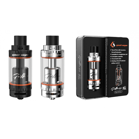 v255B6255D 2 - 【RTA】トップエアフローのMCモデル、Geek Vape Griffin 25 RTA Top Airflow Versionとスタンダードの2種 シングルコイルビルドも対応