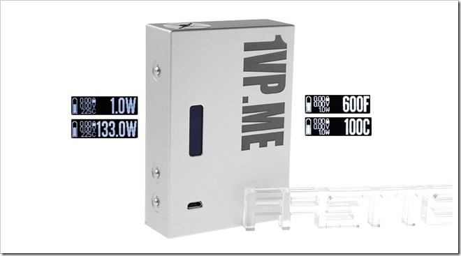 4718500 8255B5255D 2 - 【MOD】133WまでのTC機「SXK 1VP.ME 133W TC VW APV Box Mod」と便利なVAPE道具バッグの新製品【DNA200搭載機】