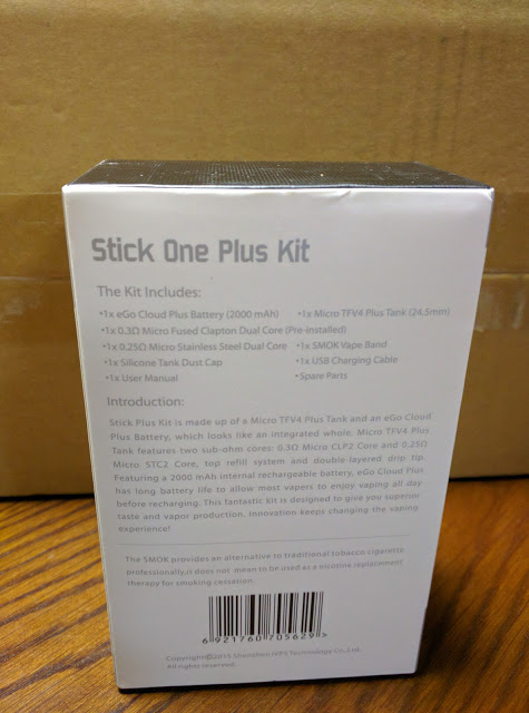 IMG 20160505 174156 2 - 【スティックタイプMOD】SMOK Stick ONE Plus KIT レビュー【SMOK 小型ステルス系爆煙タイプ】