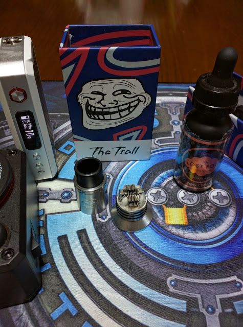 IMG 20160716 041232 2 - 【WOTOFO The Troll RDA V2】ベロシティデッキで帰ってきた爆煙RDA Troll V2レビュー：何がなんでもクアッドビルドをしたかった 【WOTOFO RDA クアッドビルド】