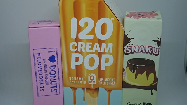 DSC 1958 thumb255B2255D 2 - 【リキッド】「I LOVE DONUTS(アイラブドーナッツ)」「120 Cream Pop」「Nihon Pudding（ニホンプディング）」レビュー。おいしいスイーツたち【プレミアムリキッド】