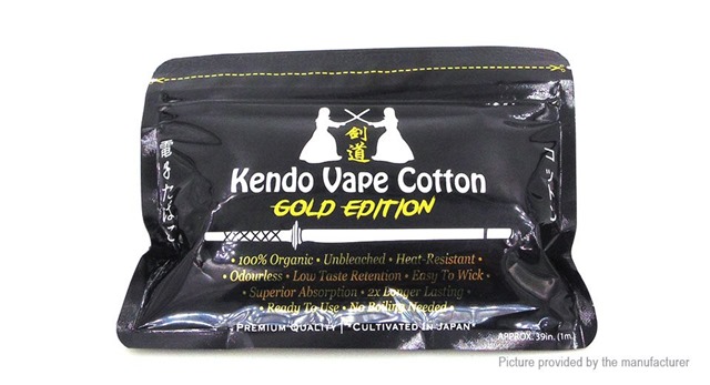 7354501 2 thumb255B2255D 2 - 【海外】「Kendo Vape Cotton」「Kendo Vape Cotton (Gold Edition)」「ADVKEN Mad Hatter 24キット」「ADVKEN gorge RDA」「Wotofo Serpent RDTAゴールド等」