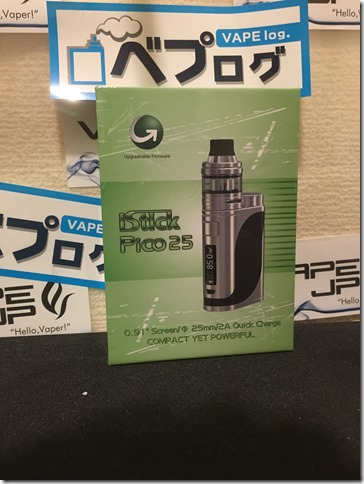 IMG 8630 thumb255B1255D - 【ついにｷﾀ━(ﾟ∀ﾟ)━!!!!正当後継機】「Eleaf iSTICK PICO 25 With ELLO KIT」【レビュー】~これは今年もEleafがVAPE界を席巻するかもね~編~