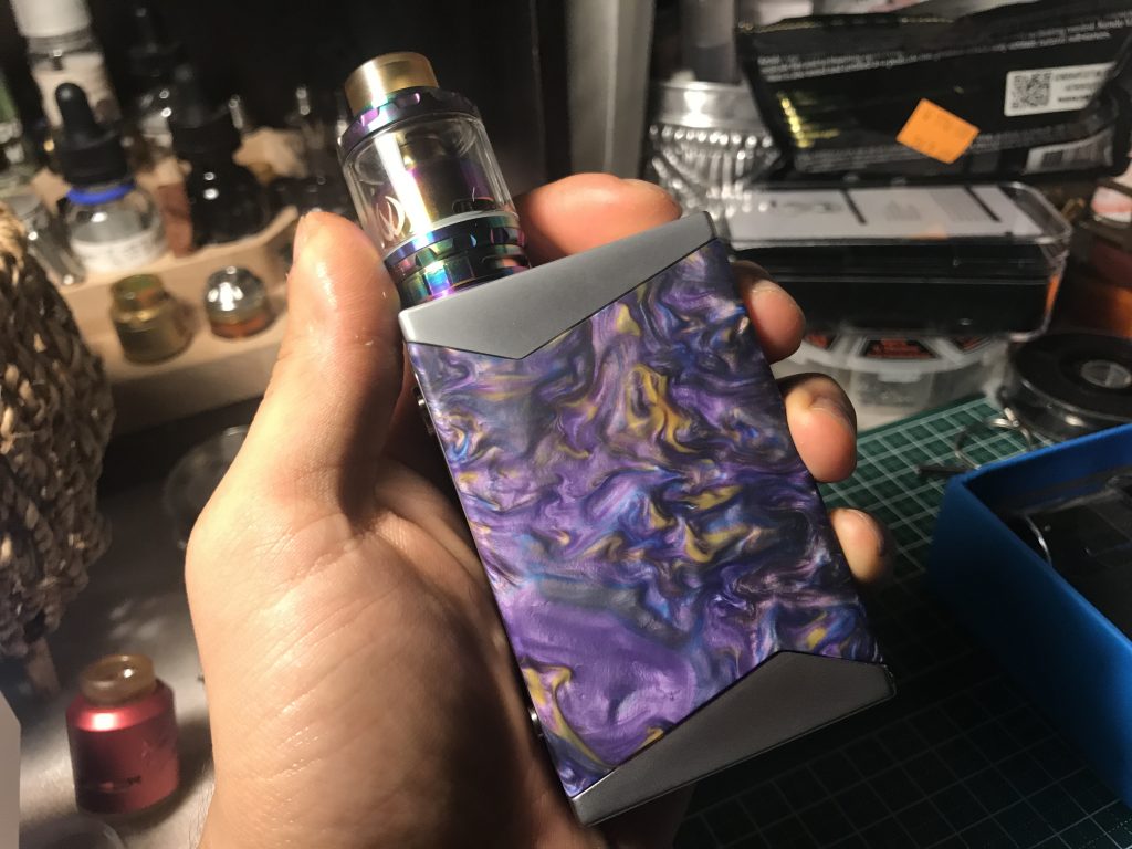 IMG 6255 1024x768 - 【レジンMOD】Stentorian Basilisk 200W Box Modレビュー！イカしたMODがイカしたケースに入ってやってきた！コレは所有欲が満たされる一本だ！【トカゲ？】