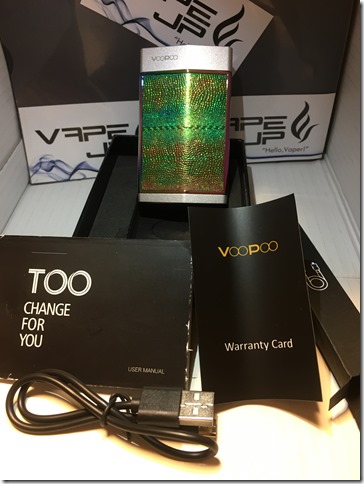 IMG 9410 thumb - 【超速爆煙MODの後継機！？】VOOPOO TOO 180W TC MOD （ヴープー　トゥー　180ワットティーシーモッド）【レビュー】～自意識高い系おしゃれMOD登場(&Phi;д&Phi;)？編～