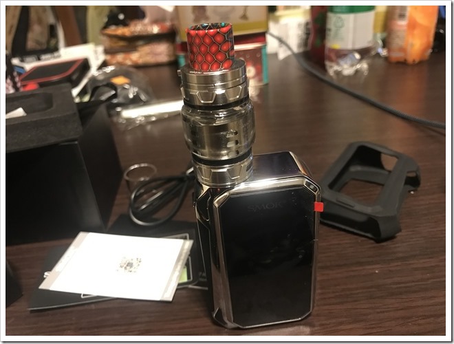 IMG 6850 thumb - 【レビュー】SMOK G-PRIV2 230W TC Kitレビュー！230WのハイパワーMODに爆煙クリアロマイザーをセットにした爆煙入門機！タッチパネル搭載で楽々操作のMODにも注目だ！