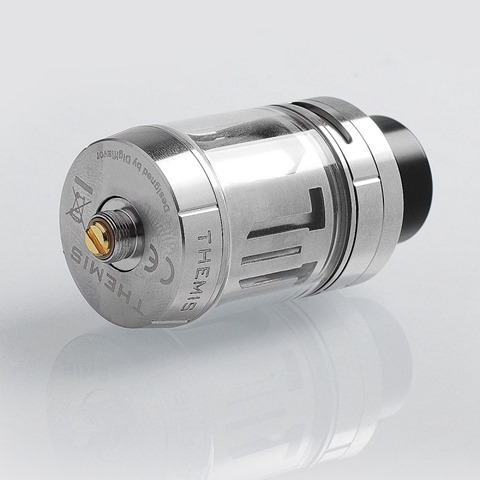 authentic digiflavor themis rta rebuildable tank atomizer dual coil version silver stainless steel 5ml 27mm diameter 1 thumb - 「Digiflavor Themis RTA」「Cartel OBELISK RDA」「GeekVape Aero Sub Ohm Tank Clearomizer」「UWELL Ironfist TC Box Mod 200W」「Uwell Fancier RTA/RDA Tank - 4ml」