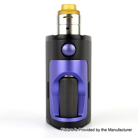 authentic dovpo armour 130w squonk box mod bf rda kit black purple aluminum stainless steel 2 x 18650 22mm diameter thumb - 「Timesvape Mask RDA」「Timesvape APEX RDA」「Dovpo Armour 130W Squonk Box Mod + BF RDAキット」