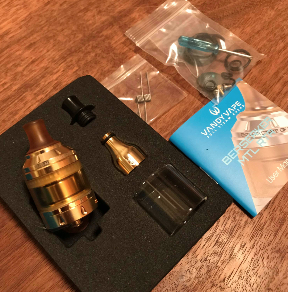 b8138dc346f4ad1c051521fe0b2f1bbd 1009x1024 - 【レビュー】「Vandy Vape Berserker MTL RTA」このじゃじゃ馬を乗りこなせるか！？Kendo Vape Cotton Gold Editionでビルドトライ。