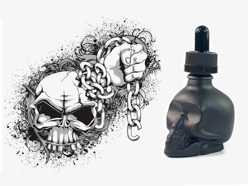 nipponvape skull 1024x768 - 【レビュー】激安国産リキッドNIPPONVAPEの骸骨なあいつ。スターターにピッタリなDEADLY シリーズとDevilシリーズ実飲。