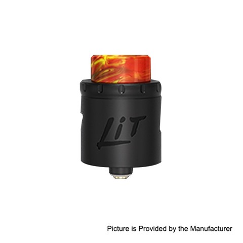 authentic vandy vape lit rda rebuildable dripping atomizer w bf pin black stainless steel 24mm diameter thumb - 【海外】「Dovpo LQT RDA」「Vandy Vape Lit RDA」「DOVPO ROGUE 100W」「VAPE用バッグ」「26650バッテリー用スリーブケース」など