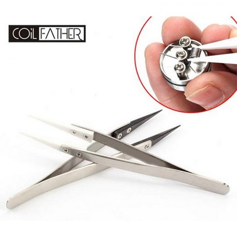 coil father ceramic tweezers thumb - 【海外】「Hellvape Anglo RDA」「Eleaf iCard Kit 15W 650mAh」 「Coil Father&quot;8&quot; Folding Scissor」