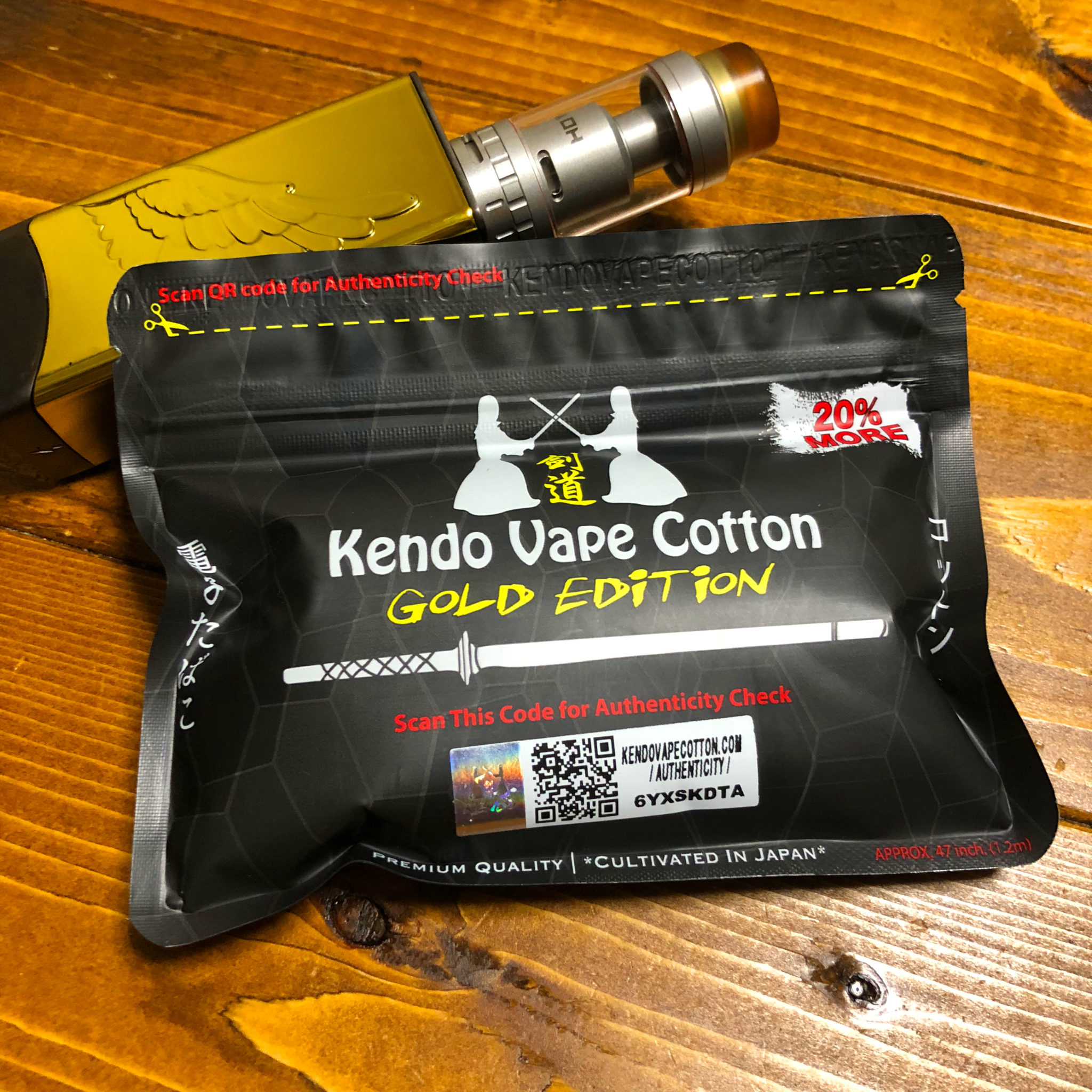 spec1 3 - 【レビュー】もっちもち!! Kendo Vape Cotton Gold Edition（ケンドーベイプコットンゴールドエディション）でリキッドのポテンシャルMAXに!?