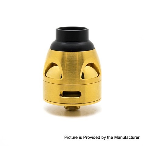 authentic asmodus galatek rda rebuildable dripping atomizer w bf pin gold stainless steel 24mm diameter thumb2 thumb - 【海外】「Asmodus Minikin Boost 155W」「Asmodus Minikin V2 180W」「Asmodus Zesthia RTA」「Asmodus Nefarius TF / BF RDTA」「Asmodus Galatek RDA」