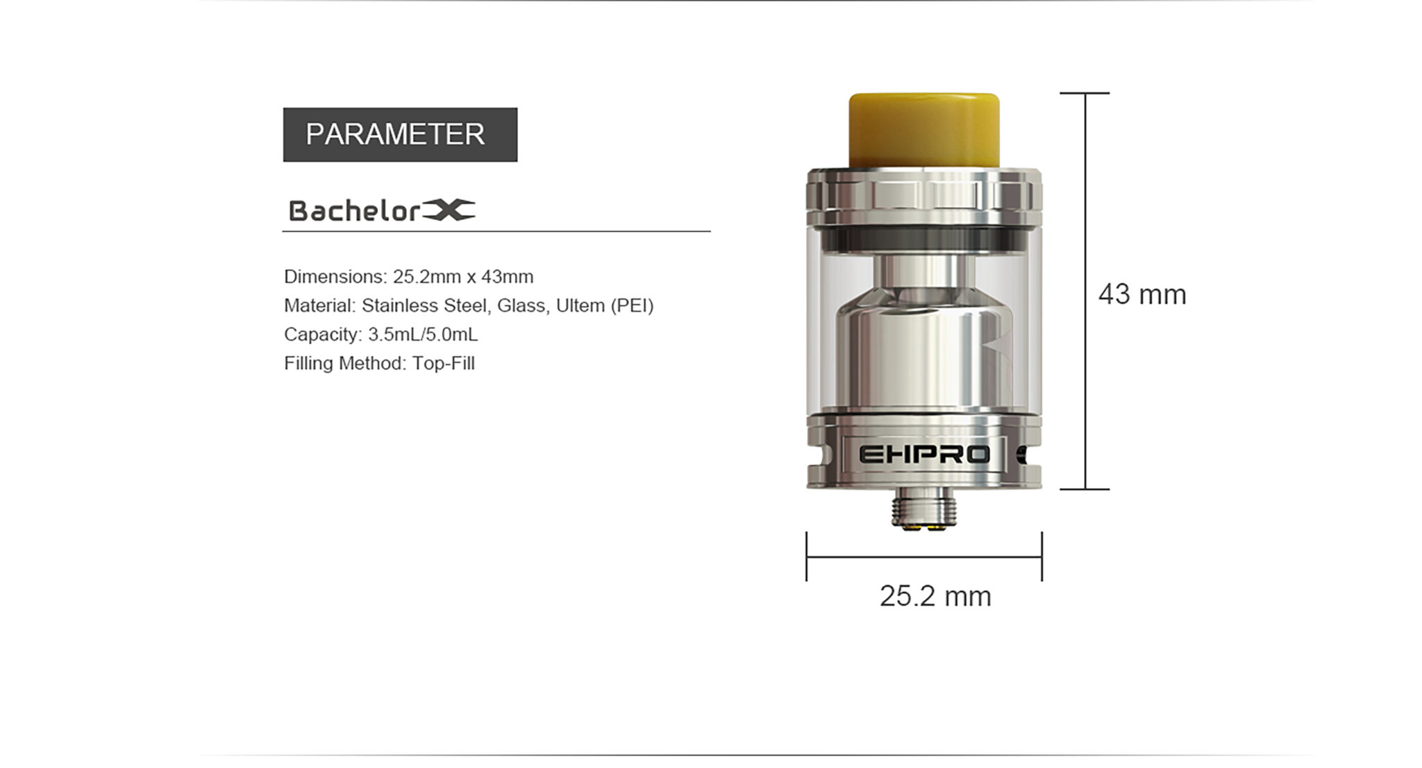 spec2 1 - 【レビュー】ビルド楽すぎでしょ!! EHPRO Bachelor X RTA（バチェラー エックス）はPharaoh Mini越え??