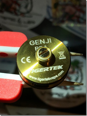 IMG 0492 thumb - 【レビュー】TIGERTEK GENJI RDA （タイガーテック ゲンジ）レビュー～漢は黙ってボトムエア！！これはウマい編～【RDA/ドリッパー】