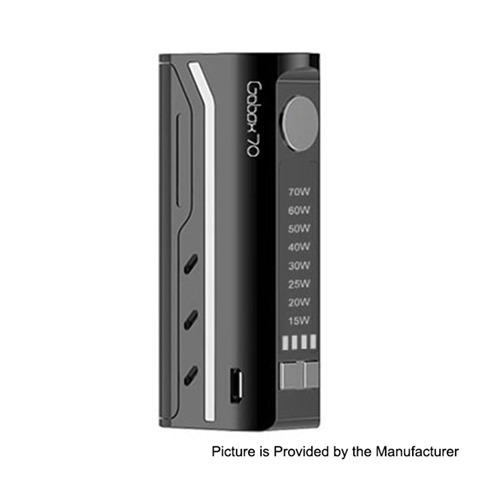 authentic fumytech govap 70w vw variable wattage box mod black 1570w 1 x 18650 thumb - 【海外】「Vapor Storm ECO Mechanical Box Mod Kit」「Wismec Luxotic MF Box Squonk Mod w/o Screen + Guillotine V2 RDA Kit」「Vaptio Fusion 50W 1500mAh」