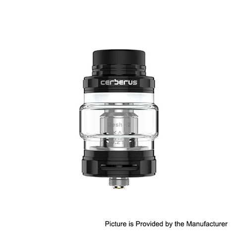 authentic geekvape cerberus sub ohm tank clearomizer black stainless steel 4ml 27mm diameter thumb - 【海外】「5GVape Leopard RDTA」「Vaptio P-III 100W 3000mAh」「510 Thread Refill Bottle」