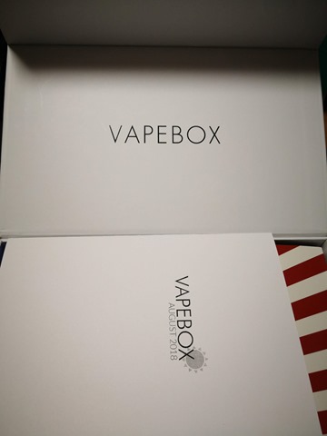 IMG 20180828 213748 thumb - 【レビュー】海外リキッド＆ハードウェア定期便VAPEBOX（ベイプボックス）の最新リビジョンが衝撃の結果に！！リキッドとハードウェアがお得に買える2018年8月BOX