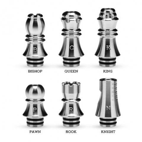 KIZOKU Chess Series Drip Tip 6pcs 005223783dd6 l thumb - 【新製品】「KIZOKU Chess Series 510 Drip Tip 6pcs」（貴族のチェスシリーズ510ドリップチップ6個セット)がHeaven Giftsから！貴族アトマスタンドとのコンビネーション可能！！【電タバ貴族のまっさーさん】