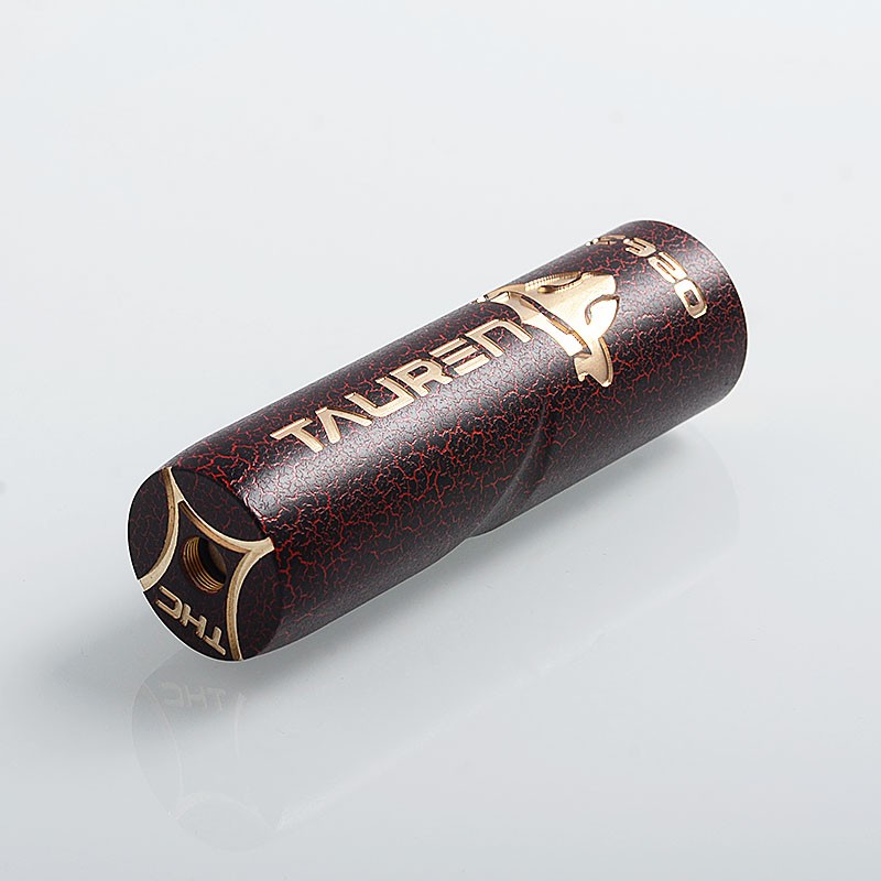 authentic thunderhead creations thc tauren mechanical mod red black crack brass 1 x 18650 20700 21700 1 - 【レビュー】お値段以上のRDA/RDTA/TubeMod! THC Tauren Mechanical Mod（タウレンメカニカルMOD)！！コスパたかし。