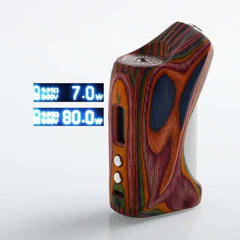 authentic vgme dps75 80w tc vw variable wattage box mod random color rainbow tone reconstituted wood 780w 1 x 18650 thumb - 【海外】「Lost Vape Triade 300W DNA250C TC Box Mod」「VGME DPS75 80W」「Joyetech EXCEED NC 2300mAh E-Cigarette Starter Kit」「Augvape Intake RTA」