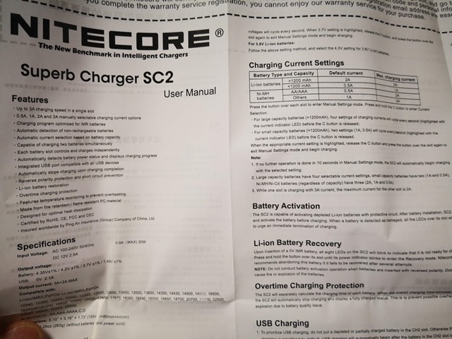 IMG 20180912 121332 thumb - 【レビュー】「Nitecore Superb Charger SC2」バッテリーチャージャーレビュー。最大3Aの2スロット充電器！少し大きいが携帯して旅行にも持っていける。