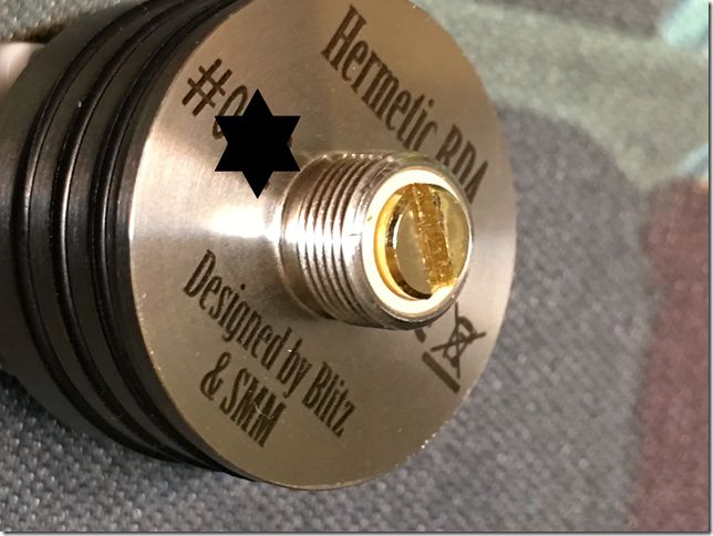 Photo 3 thumb 1 - 【レビュー】blitz Hermetic RDA（ブリッツ ハーメチック）レビュー～このエアフローに810は無くない？いや&hellip;これでよかったのかも(&Phi;д&Phi;)編～