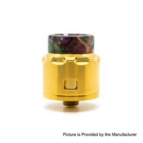 authentic asmodus c4 rda rebuildable dripping atomizer w bf pin gold stainless steel aluminum 24mm diameter thumb - 【海外】「Vaporesso Drizzle Fit 40W 1400mAh」「Auro Salt MTL Tank」「Asmodus Vice RDA」