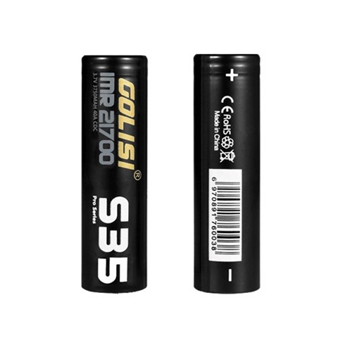 golisi s35 imr 21700 40a 3750mah battery 2 1 thumb - 【海外】「Voopoo Vmate 200W」「Serisvape SAMO RDA」「Think Vape Sailboat 85W TC VW APV Box Mod」