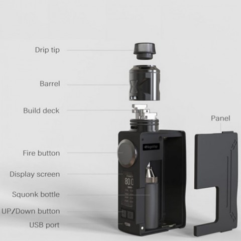 hugsvape surge squonk 80w kit thumb - 【海外】「Hugsvape Surge Squonk 80W Kit」「Vapefly Pixie RDA」「Arctic Dolphin ELUX 1300mAh」「IJOY Katana 81W 3000mAh ALM」【3FVAPE秋セールクーポン】