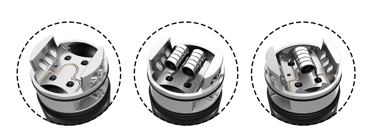 Faris RDTA - 【レビュー】Wotofo Faris RDTA アトマイザー。RDTAとRDA両用の凄いヤツ!!爆煙フレーバーチェイサーモデルのアトマ。