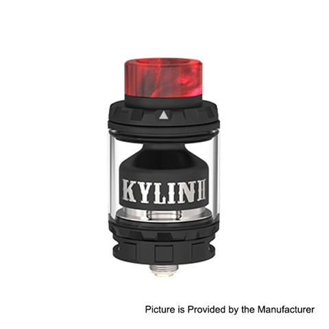 authentic vandy vape kylin v2 rta rebuildable tank atomizer matt black stainless steel pyrex glass 5ml 24mm diameter thumb - 【海外】「Eleaf iStick Nowos 80W 4400mAh Box Mod + ELLO Duro Tank Kit」「iOOi I007 117W TC VW Variable Wattage Box Mod」「VapeCige VTBOX250C」