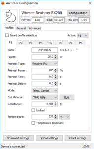 toolbox configuration1 190x300 - 【ニュース】Joyetech、Wismecユーザ必見！ArcticFoxファームウェアでテクニカルにカスタマイズする