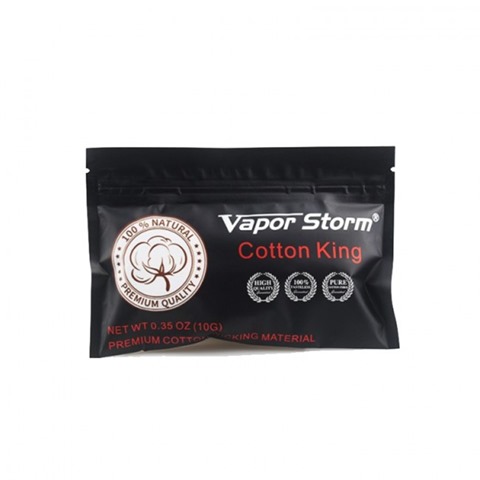 vapor storm cotton king thumb - 【海外】「Rincoe Manto Mini 90W VW APV Mod Kit」「Joyetech Riftcore Solo RTA」「Wotofo Faris RDTA」「Riscle Pirate King V2 BF RDA」