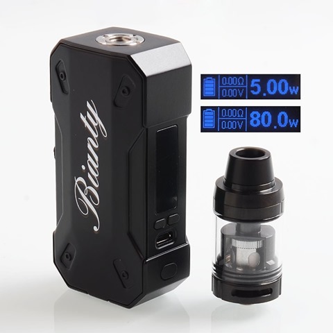 authentic bianty 2000mah vw variable wattage box mod sub ohm tank kit black zinc alloy stainless steel 580w 24mm thumb - 【海外】「Geekvape Aegis Mini Kit Christmas Version 2200mah」「Geekvape Aegis Legend Kit Christmas Version」「Asmodus Bunker BF RDA」「ASMODUS Amighty 100W Box Mod」「Damn Vape Fresia RTA」