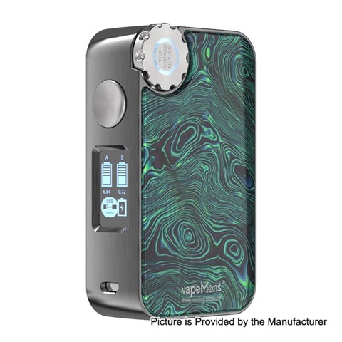 authentic vapemons gearbox 222w wireless charging tc vw variable wattage box mod chameleon 5222w 2 x 18650 thumb - 【海外】「Desire CUT220 220W TC VW Box Mod + Bulldog Sub Ohm Tank Kit」「VapeMons Gearbox 222W Wireless Charging」「Demon Killer Muscle Cotton Ⅱ」