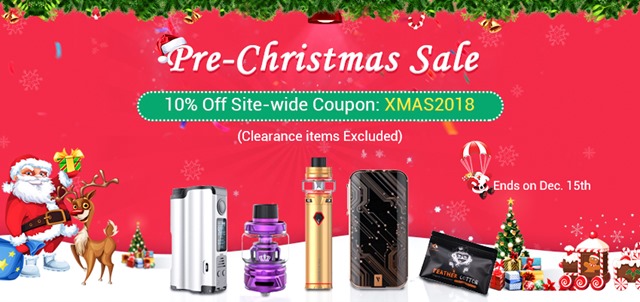 Sourcemore Christmas Pre sale - 【セール】2018年VAPE/ガジェットXMAS(クリスマス)セール情報まとめ！！年末の大型割引セールをまとめてみたよ。