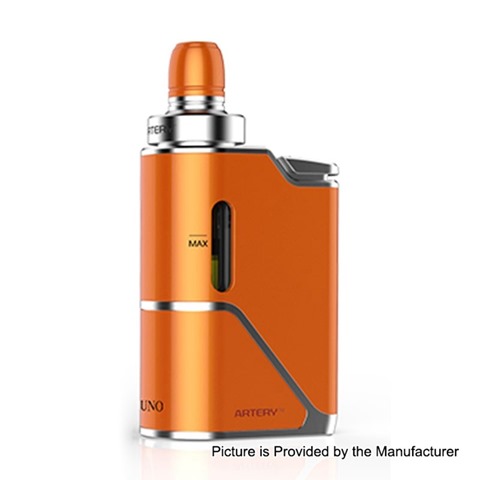 authentic artery uno 1500mah all in one starter kit orange 35ml 07 ohm thumb - 【海外】「Acevape Magic Master RDA」「Acevape Bomb Cat RDA」「Artery Pal 2 1000mAh Pod System Starter Kit」