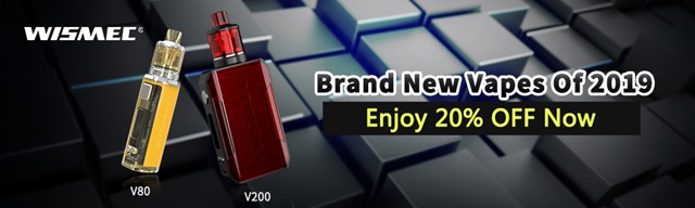 InsertPic 0757 thumb - 【セール】Wismecブランドの最新VAPE MOD製品が20％オフ！「Wismec V200&amp;V80スターターキット」いきなりVAPEのWismec新製品を2019年お安くゲットしちゃいましょう