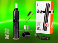 products de slick vaporizer 2 202x150 - 【レビュー】高級感溢れるヴェポライザー！FLOWERMATE SLICK（フラワーメイトスリック）吸ってみた！うま味ヴェポで18650バッテリー交換できるって素敵っす。