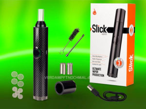 products de slick vaporizer 2 300x225 - 【レビュー】高級感溢れるヴェポライザー！FLOWERMATE SLICK（フラワーメイトスリック）吸ってみた！うま味ヴェポで18650バッテリー交換できるって素敵っす。