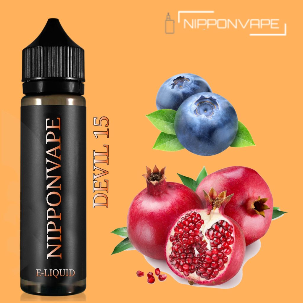 IMG 20180108 222055 1024x1024 - 【レビュー】NIPPONVAPEのDEVIL 15を吸ってみた！　ブルーベリーとザクロにメンソールが加わったフルーツ系リキッド！　その味や如何に？！！