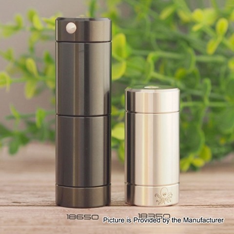 authentic cthulhu tube dual mosfet mod silver 1 x 18350 18650 24mm diameter thumb - 【海外】「GeekVape Zeus X RTA」「Vaporesso Sky Solo 1400mAh Starter Kit」「HUGO VAPOR Rader ECO 200W」