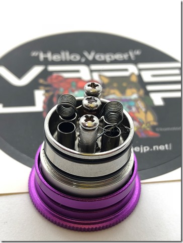 IMG 2066 thumb - 【レビュー】KENNEDY VAPOR KENNEDY 22mm RDA（ケネディーベイパー ケネディー 22mm ） レビュー～ボトムエアフローRDAの代名詞、不動のエース登場編(&Phi;д&Phi;)～