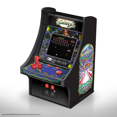 galaga thumb - 【新製品】昔懐かし！「レトロアーケード」レトロゲーマーの魂を揺さぶる！！コンパクトなゲーム筐体で往年の名作ゲームをプレイしよう【パックマン/ギャラガ/ディグダグ/ギャラクシアン/マッピー】