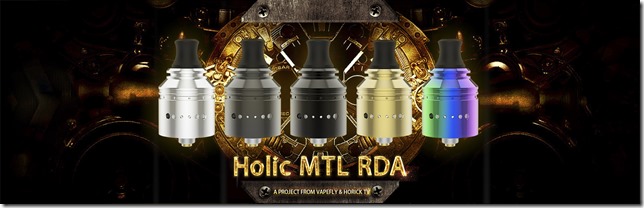 Holic MTL RDA 01 thumb - 【レビュー】①Vapefly Holic MTL RDA（ベイプフライ ホリック エムティーエル ）レビュー～ホリックTVコラボ第2弾RDA着弾♪開封編&lt;*`&forall;&acute;*&gt;～