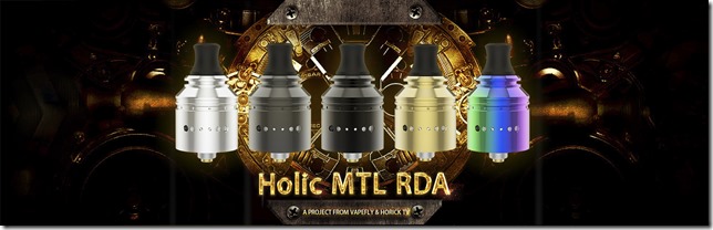 Holic MTL RDA 01 thumb - 【レビュー】①Vapefly Holic MTL RDA（ベイプフライ ホリック エムティーエル ）レビュー～ホリックTVコラボ第2弾RDA着弾♪開封編&lt;*`&forall;&acute;*&gt;～