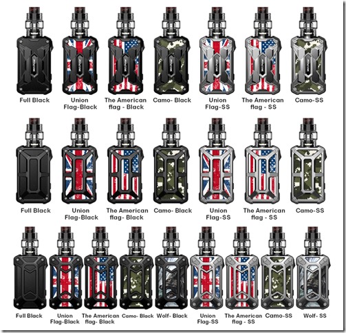 Rincoe Mechman 228W Mesh Kit Colors thumb - 【レビュー】①rincoe MECHMAN 228W MESH KIT（リンコー メックマン 228W メッシュ キット）レビュー～メックマンなのにメックじゃない(&Phi;д&Phi;)開封＆MOD編～